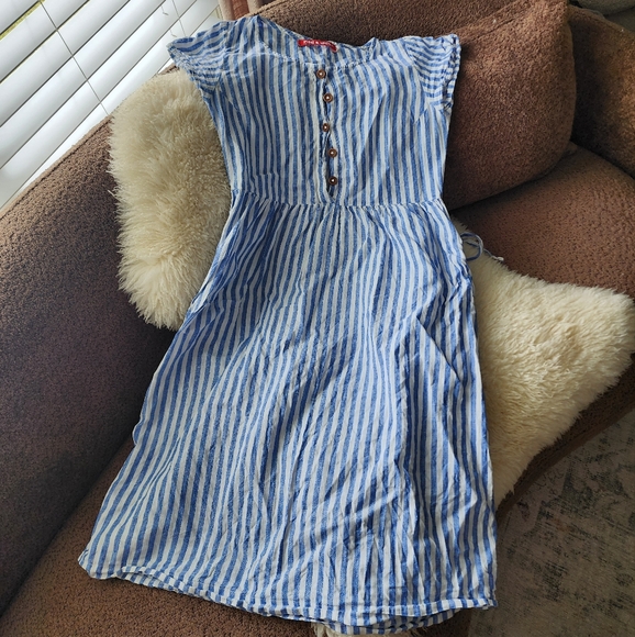 Pyne & Smith Striped Linen Dress - Picture 1 of 6